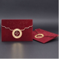 Bordo Kadife Davetiye 202