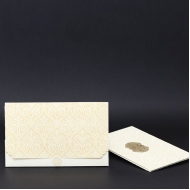 Krem Kadife Lüks Davetiye 203