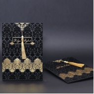 Siyah Kadife Lüks Davetiye 204