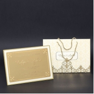 Kadife Çanta Lüks Davetiye 206