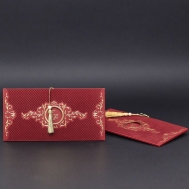 Kadife Dokulu Lüks Davetiye 222