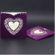 Kalpli Kadife Bordo Lüks Davetiye 228